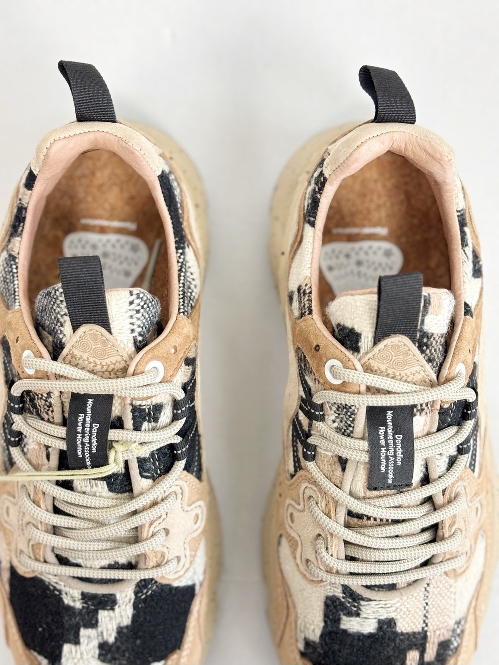Free People Flower Mountain Yamano 3 Sneakers in Mud Light Brown Size 8.5 - Picture 4 of 11